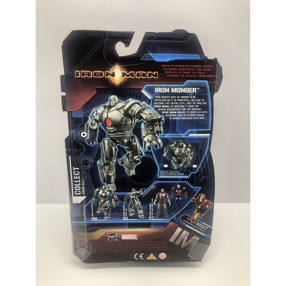 2008 IRON MAN Monger BLUE Super Fist Smash Action Figure - Picture 6 of 6